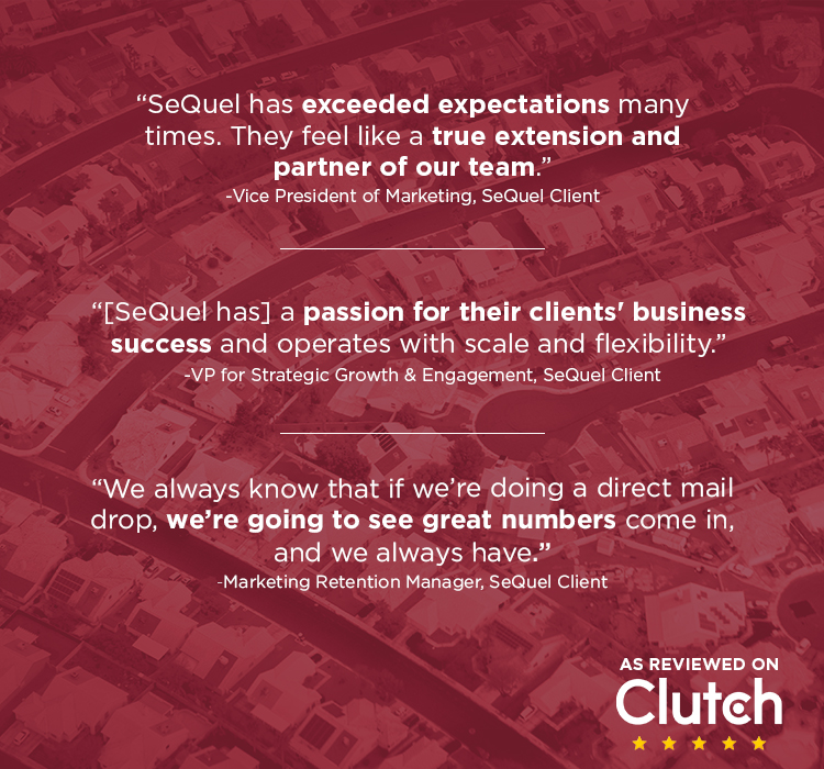 SeQuel client testimonials as reviewed on Clutch