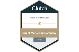 Top Direct Marketing Company Award from Clutch